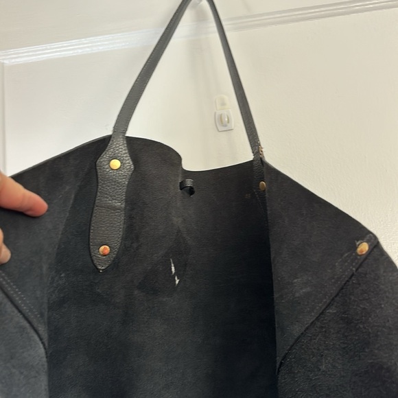 Gray Annabel Ingall Large Leather Tote Bag - Picture 2 of 4